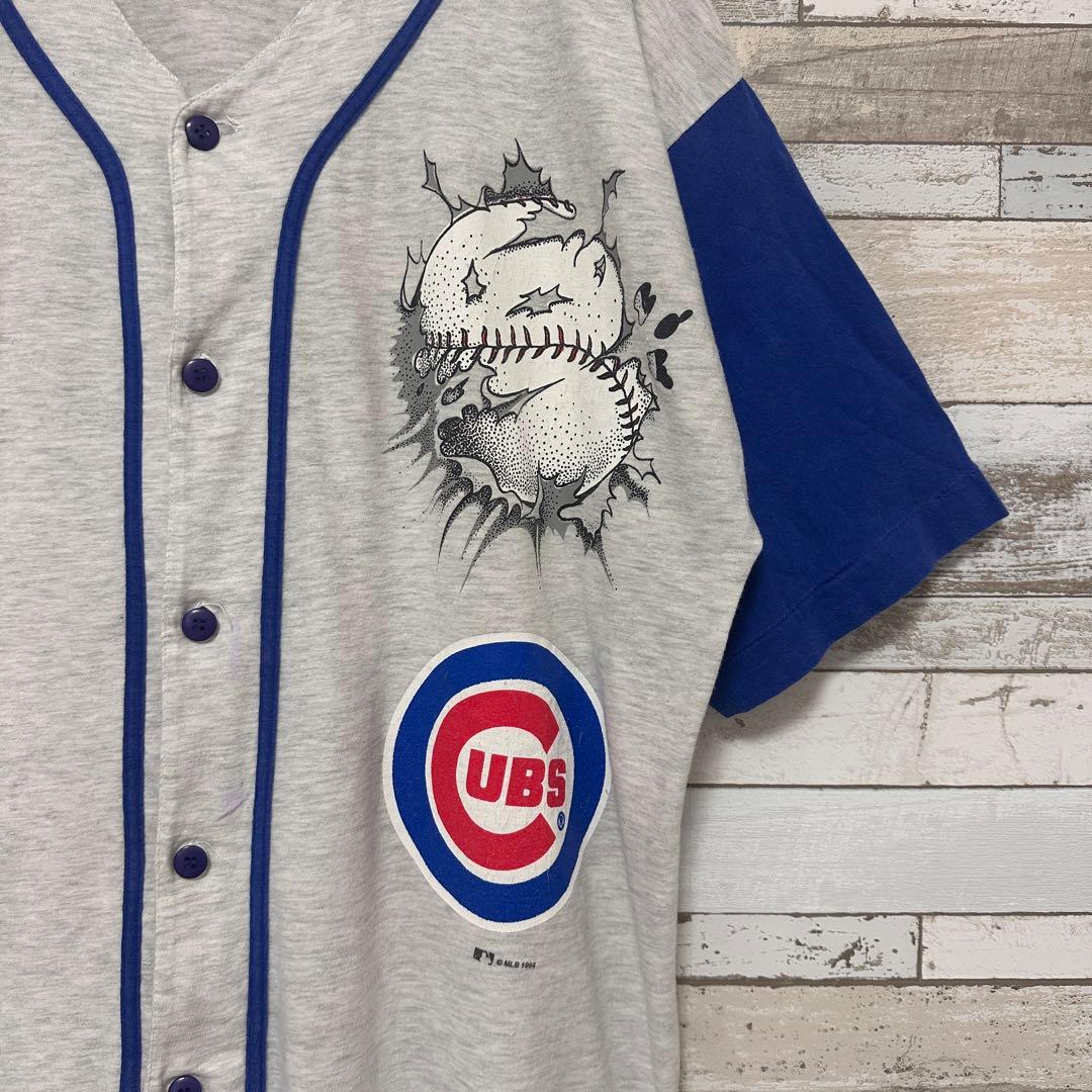 【激レア】シカゴ カブス ベースボールシャツ 90s古着　ルーニー・テューンズ