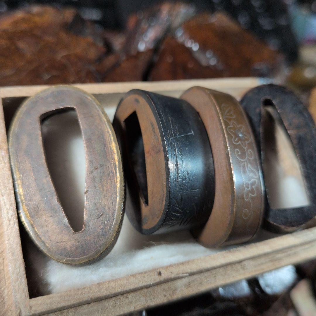 金属縁頭4点セット 武具用