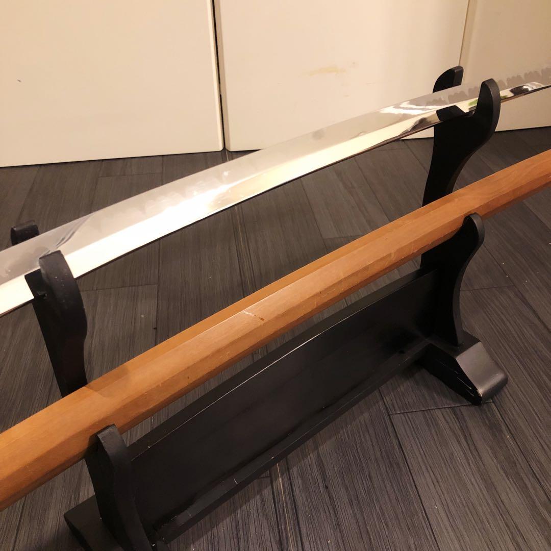 模造刀 白鞘 段平　居合刀 刃文 拵え　太刀