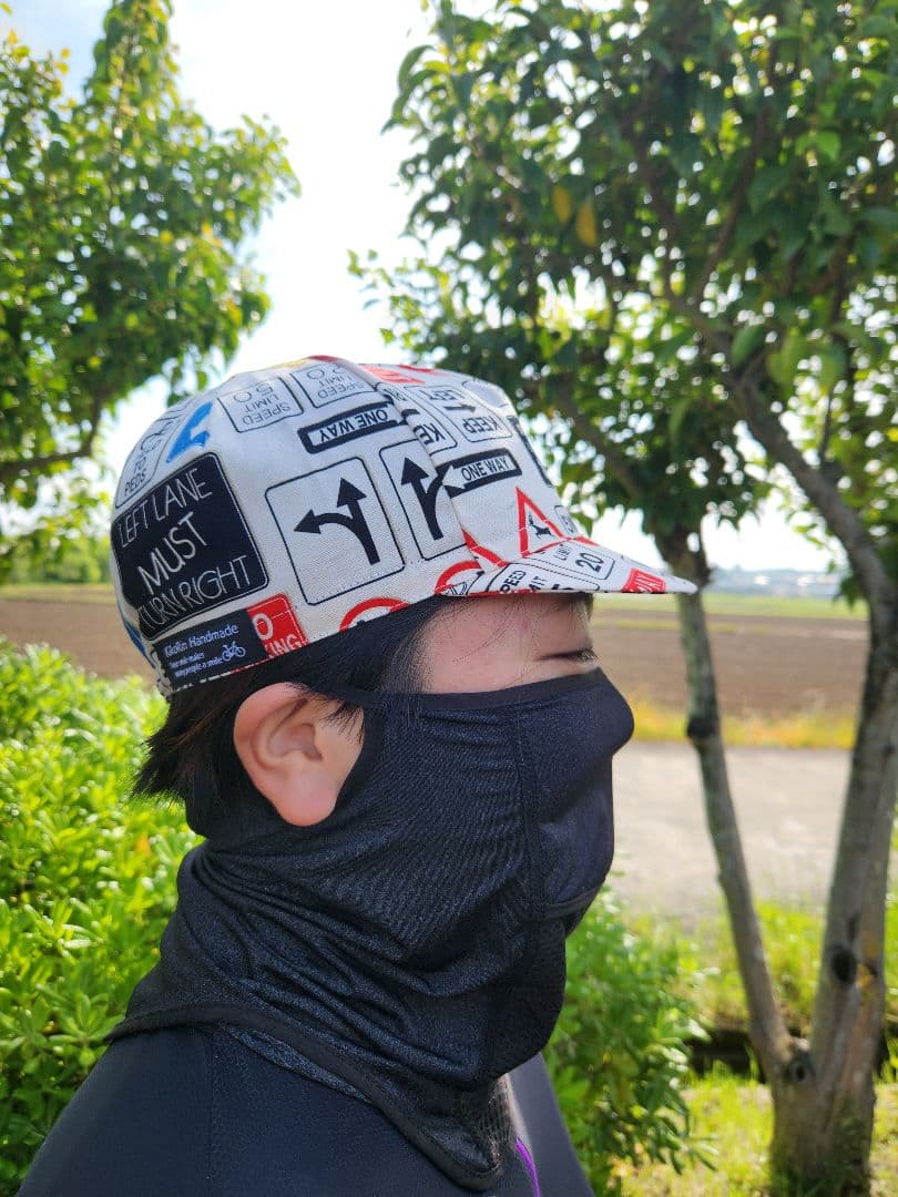 ★サイクルキャップ★【No.94】筋斗雲にゃんこ猫遊記(ブルー)