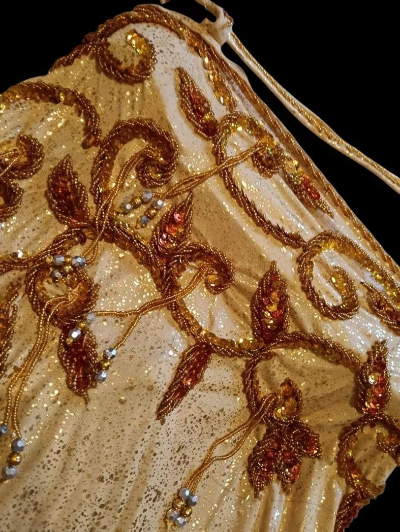 【新品sale】エジプト製ベリーダンス衣装Gold