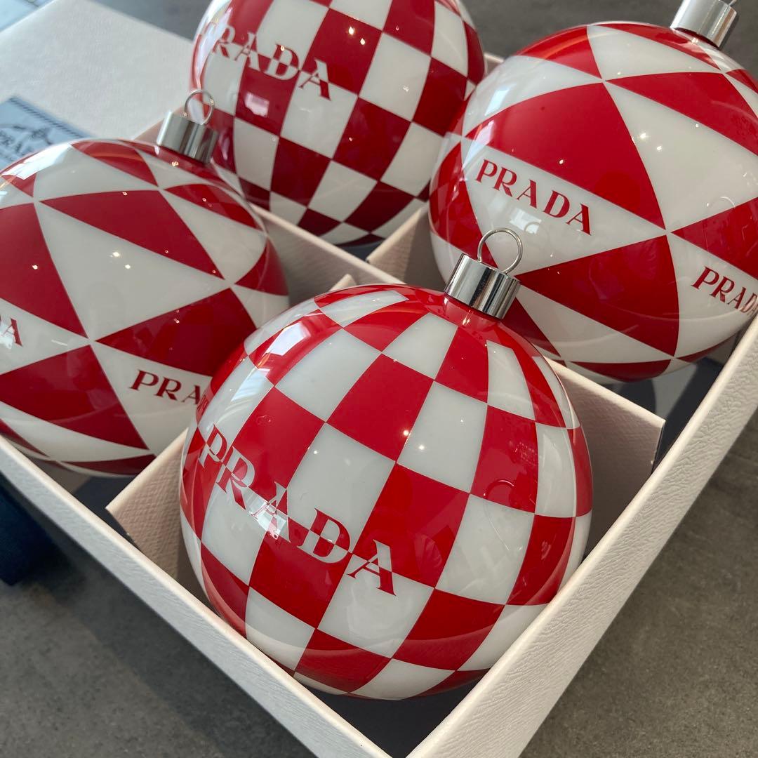 【極美品】PRADA プラダ クリスマスオーナメント ガラス飾り