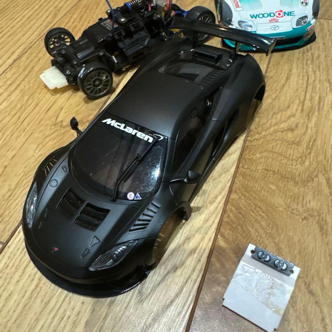 動作確認済　京商ミニッツレーサー カストロール スープラ ウッドワン　プロポ付