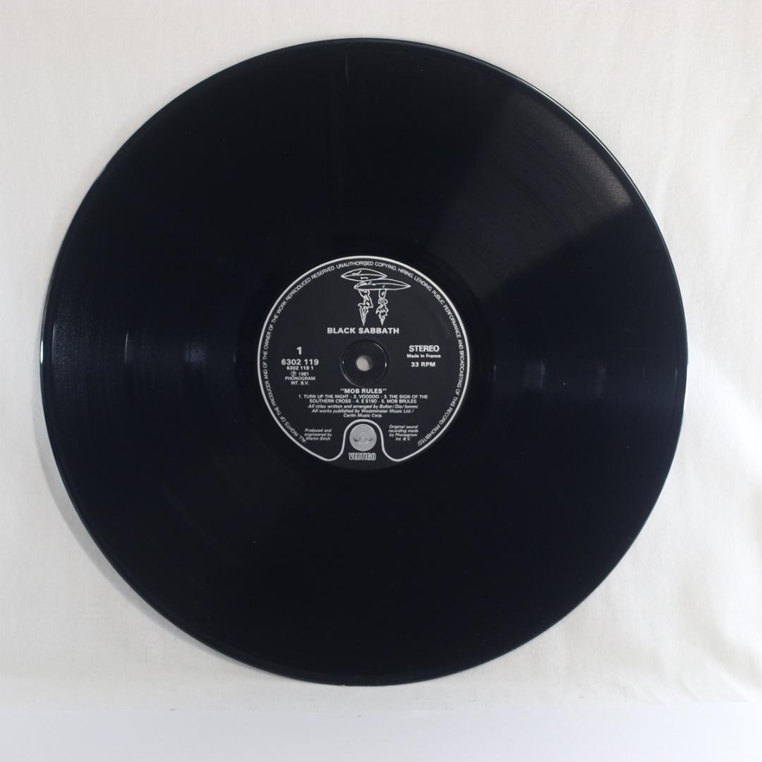 仏LP Black Sabbath Mob Rules フランス盤 Stereo