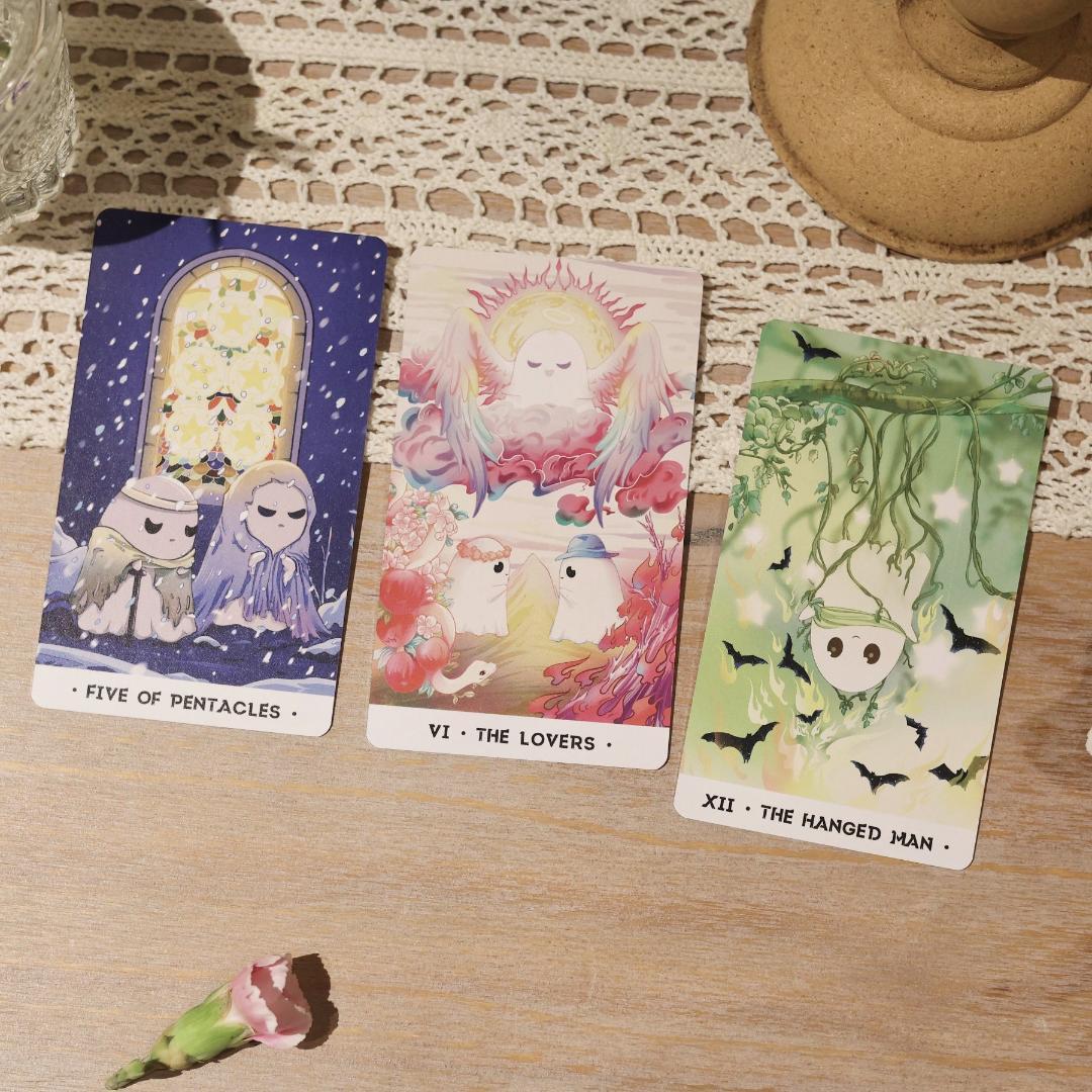 【正規品タロットカード】童話や絵本のよう✨ポップでキュートな幽霊たちのカード