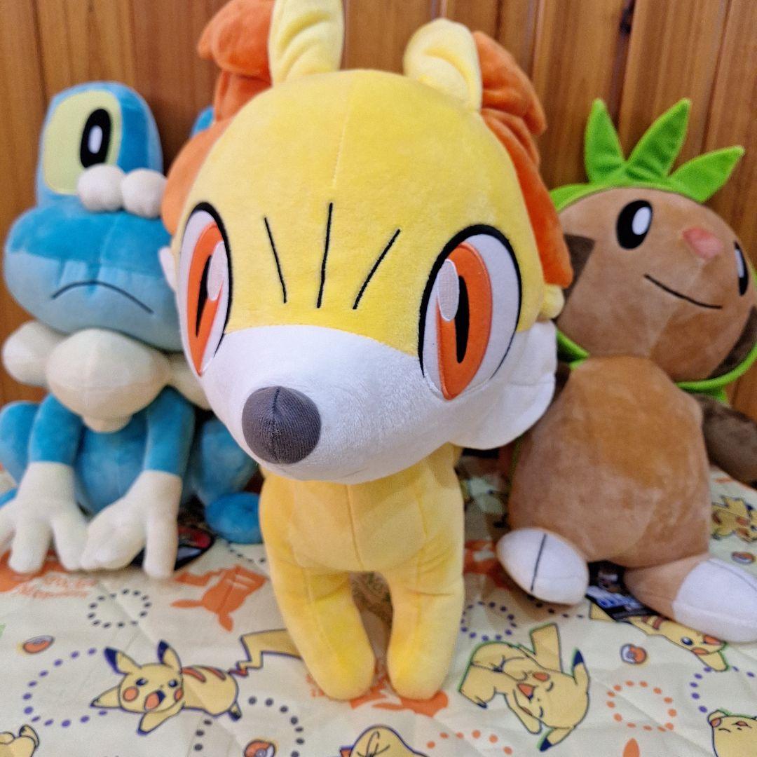 タグ付き　等身大　新品　フォッコ　ケロマツ　ハリマロン　ぬいぐるみ　セット