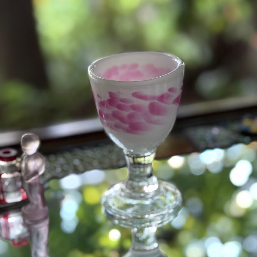 2165様感謝‼️氷コップ‼️かき氷召し上がれ‼️うす紅❌乳白　氷コップ 1客