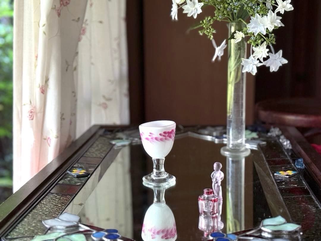 2165様感謝‼️氷コップ‼️かき氷召し上がれ‼️うす紅❌乳白　氷コップ 1客