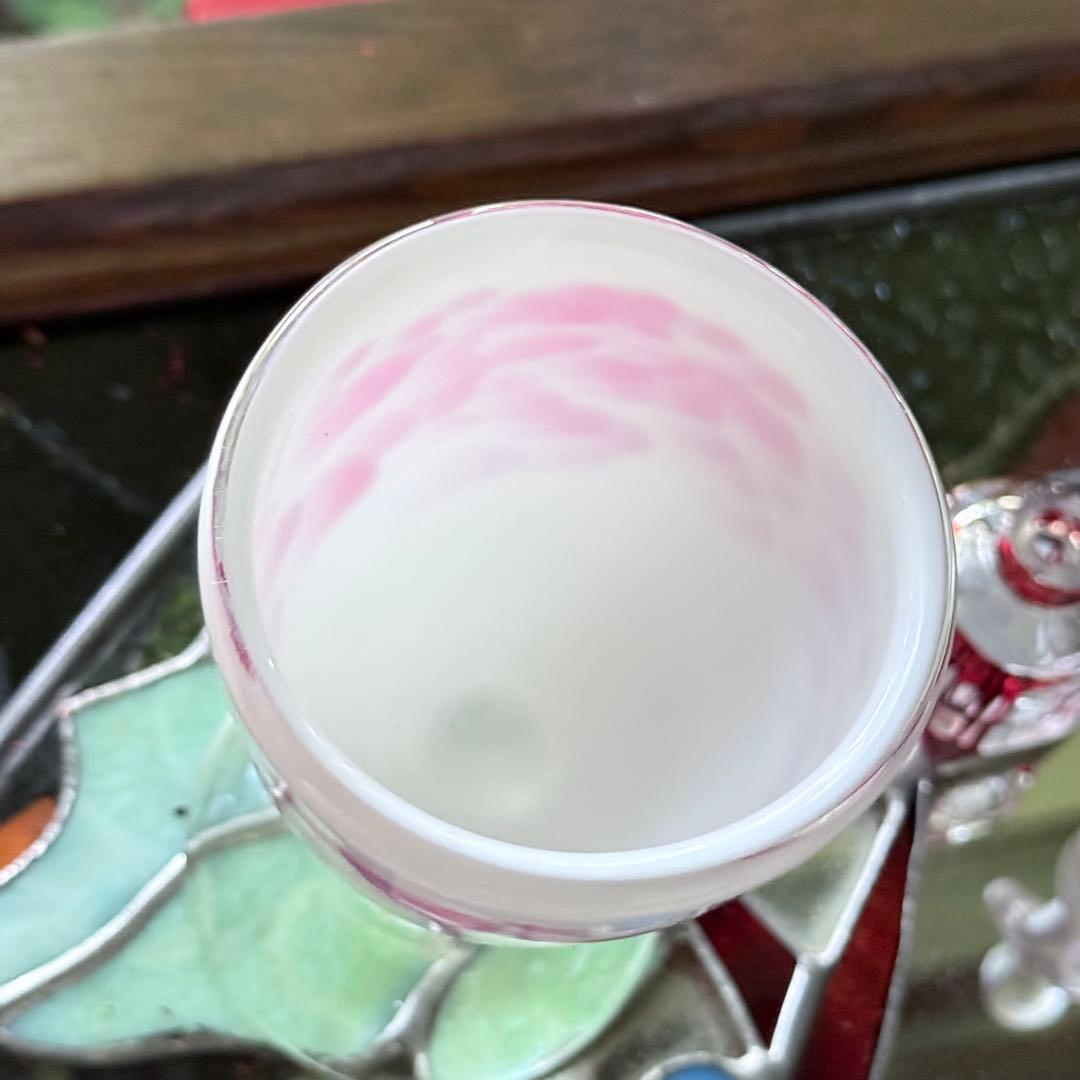 2165様感謝‼️氷コップ‼️かき氷召し上がれ‼️うす紅❌乳白　氷コップ 1客