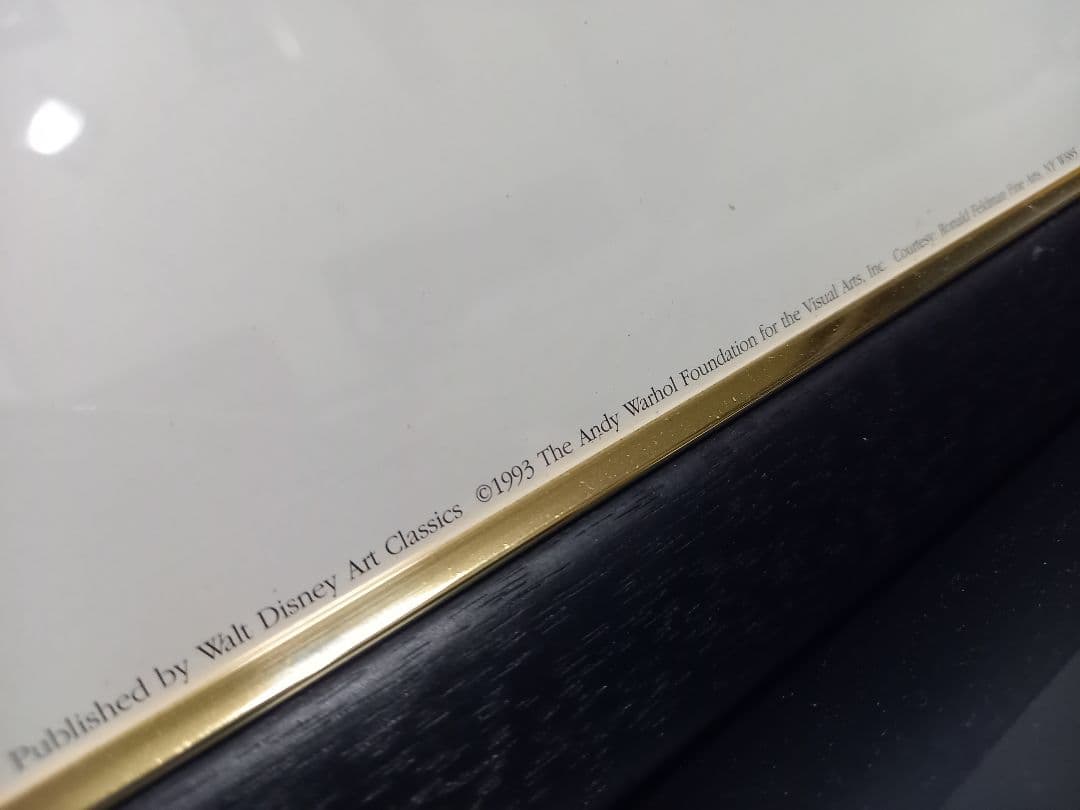 希少　1993年　アンディ　ウォーホル　ミッキーマウス　ポスター　公式フレーム