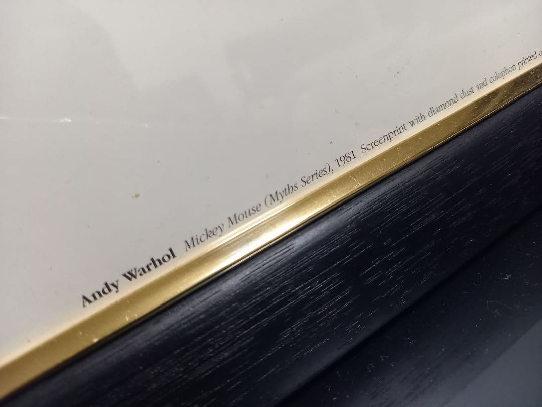 希少　1993年　アンディ　ウォーホル　ミッキーマウス　ポスター　公式フレーム