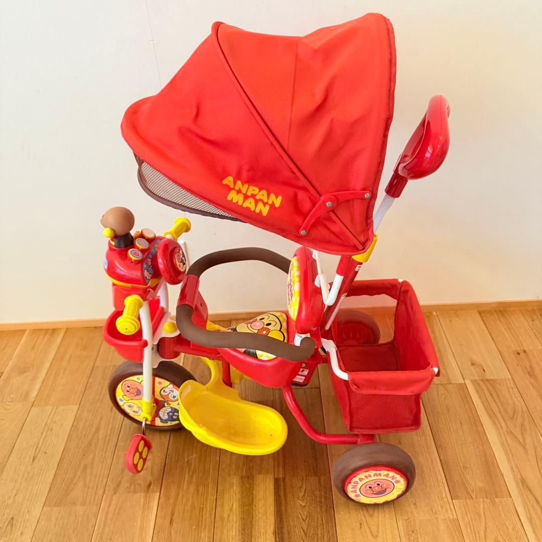 アンパンマン 三輪車 それいけ！アンパンマン デラックスII レッド 赤