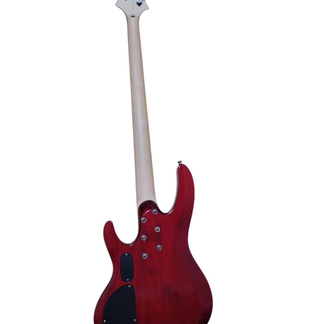 エレキベース レッド 24フレット LTD B-154DX