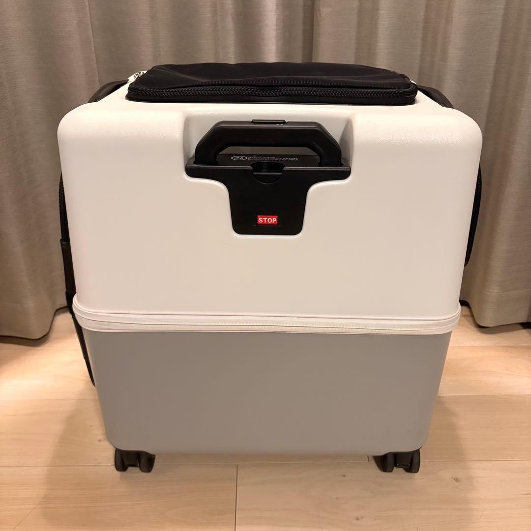 ペットキャリー ico Lサイズ PETICO ペチコ サンドグレー×ホワイト