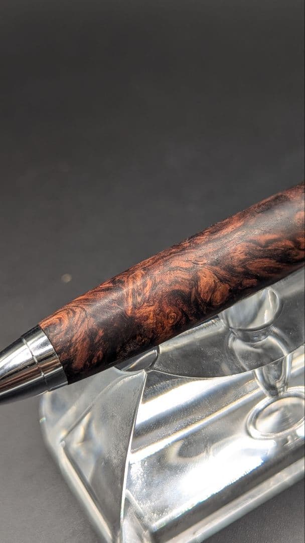 291ペン工房翌檜　特上　ホンジュラスローズウッド　木軸シャーペン　ボールペン