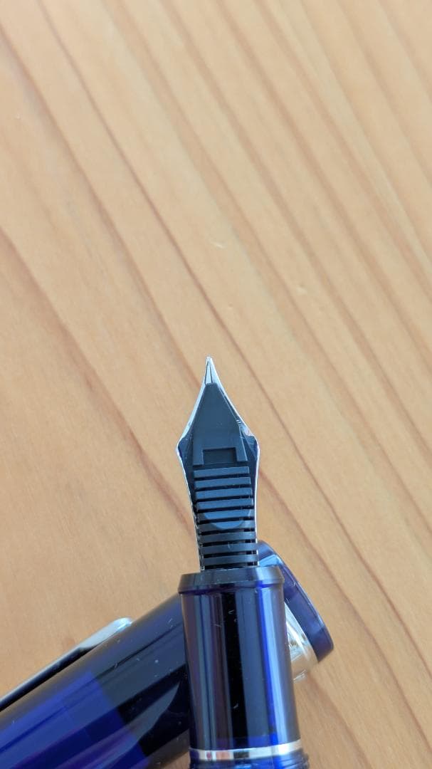 プラチナ万年筆　センチュリー#3776 Mニブ 中字 シャルトルブルー シルバー