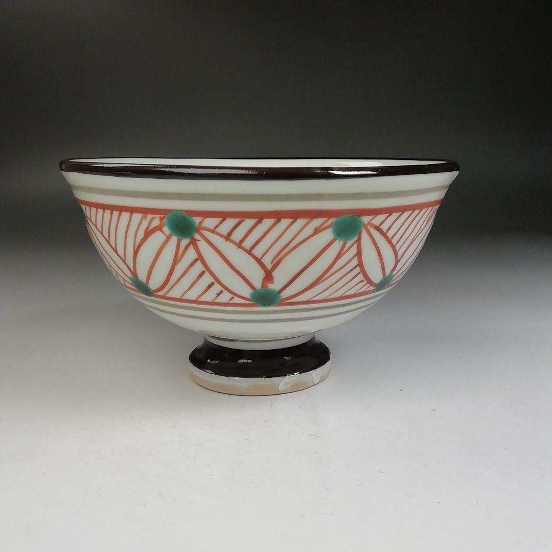 Ｗ８３　茶碗　『赤絵茶碗』『日吉窯　加藤丈佳 造』　共箱　抹茶碗　茶道具