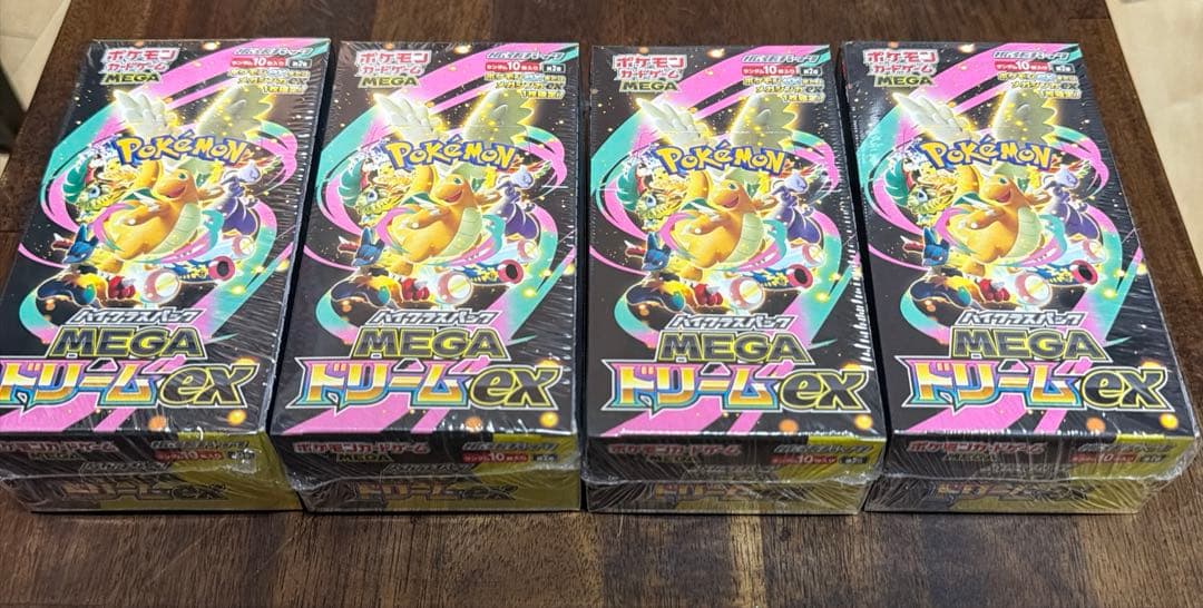 【新品未開封】ポケモンカード MEGAドリームEX 4box シュリンク付き