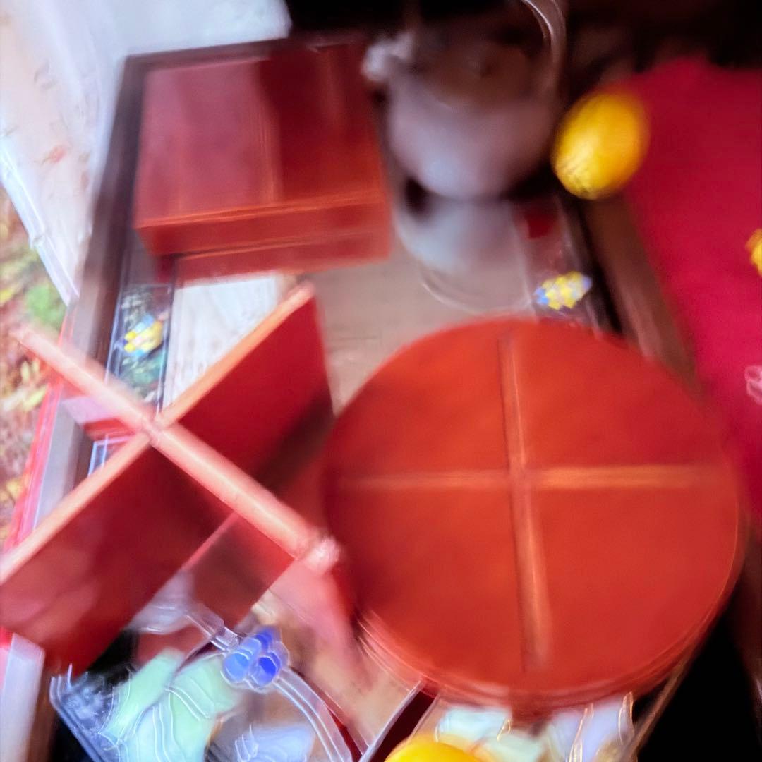 2212様感謝‼️透けるキャラメル色‼️丸形　飛騨春慶塗り　円形三宝　無形文化財