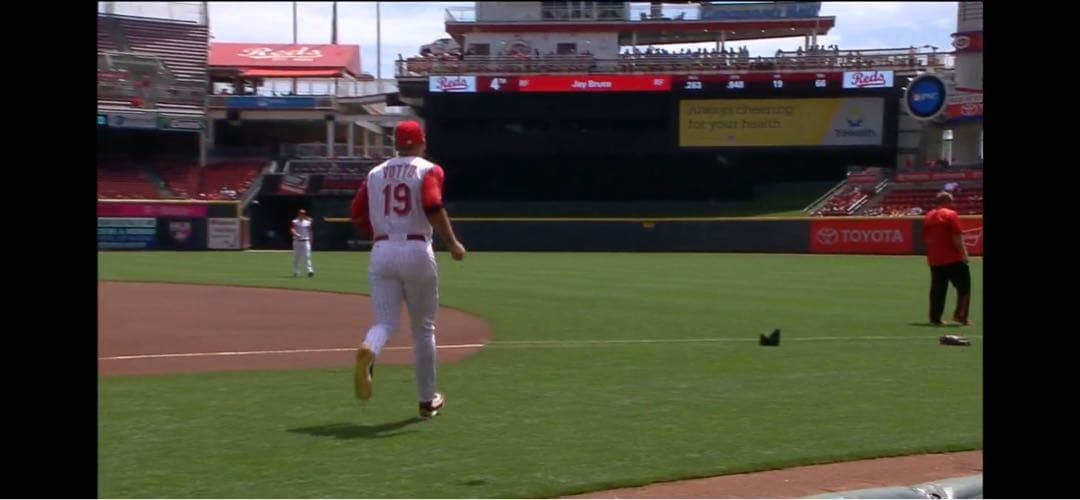 Joey Votto 2016年ゲーム実使用ホームパンツ　7回裏にホームラン