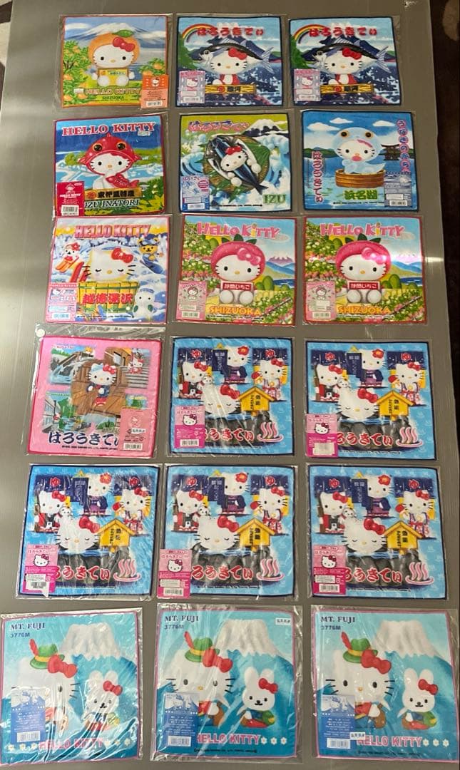 最終値下げ キティちゃん ✨レア✨ご当地キティ プチタオル 249枚 まとめ売り