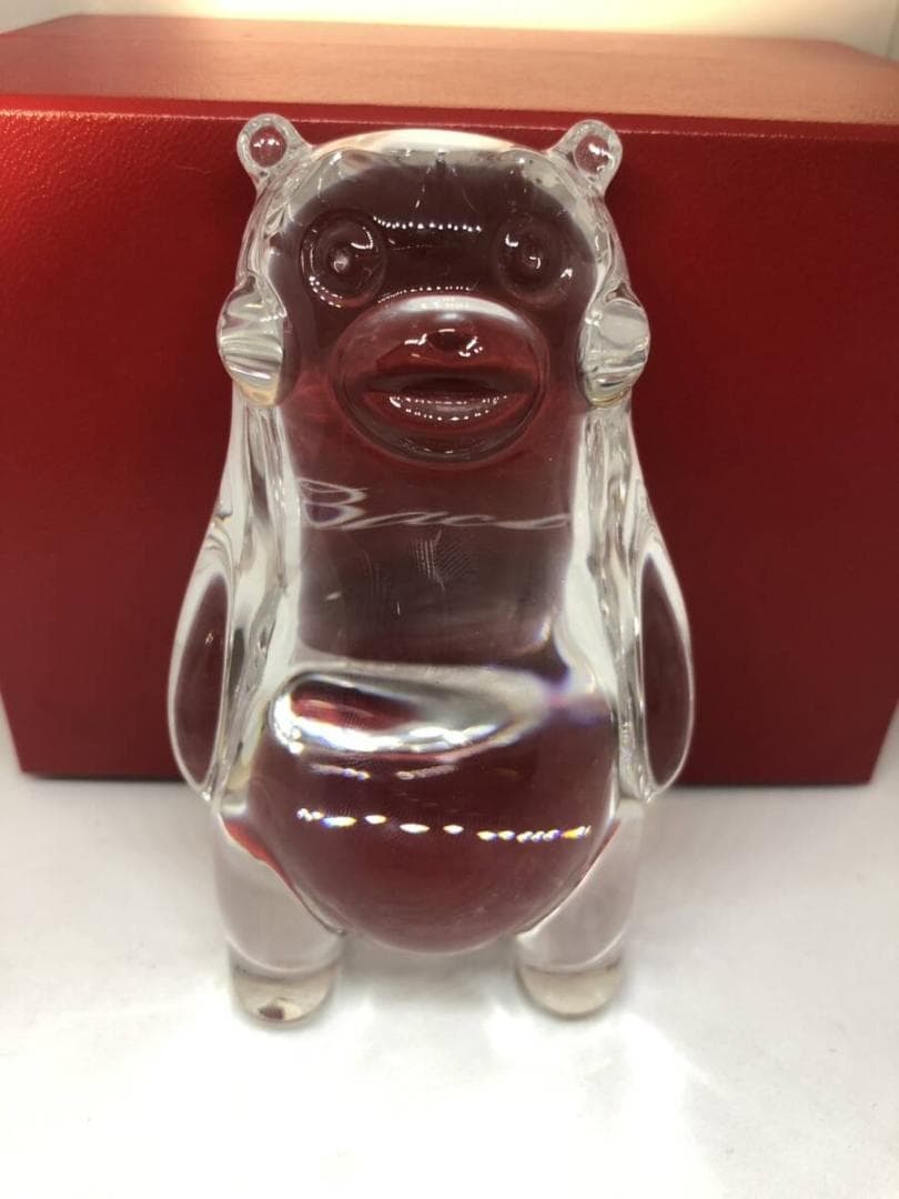 美品 Baccarat バカラ くまモン フィギュア クリスタル 置物
