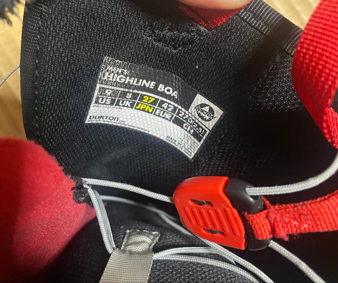 BURTON HIGHLINE BOA 27センチ