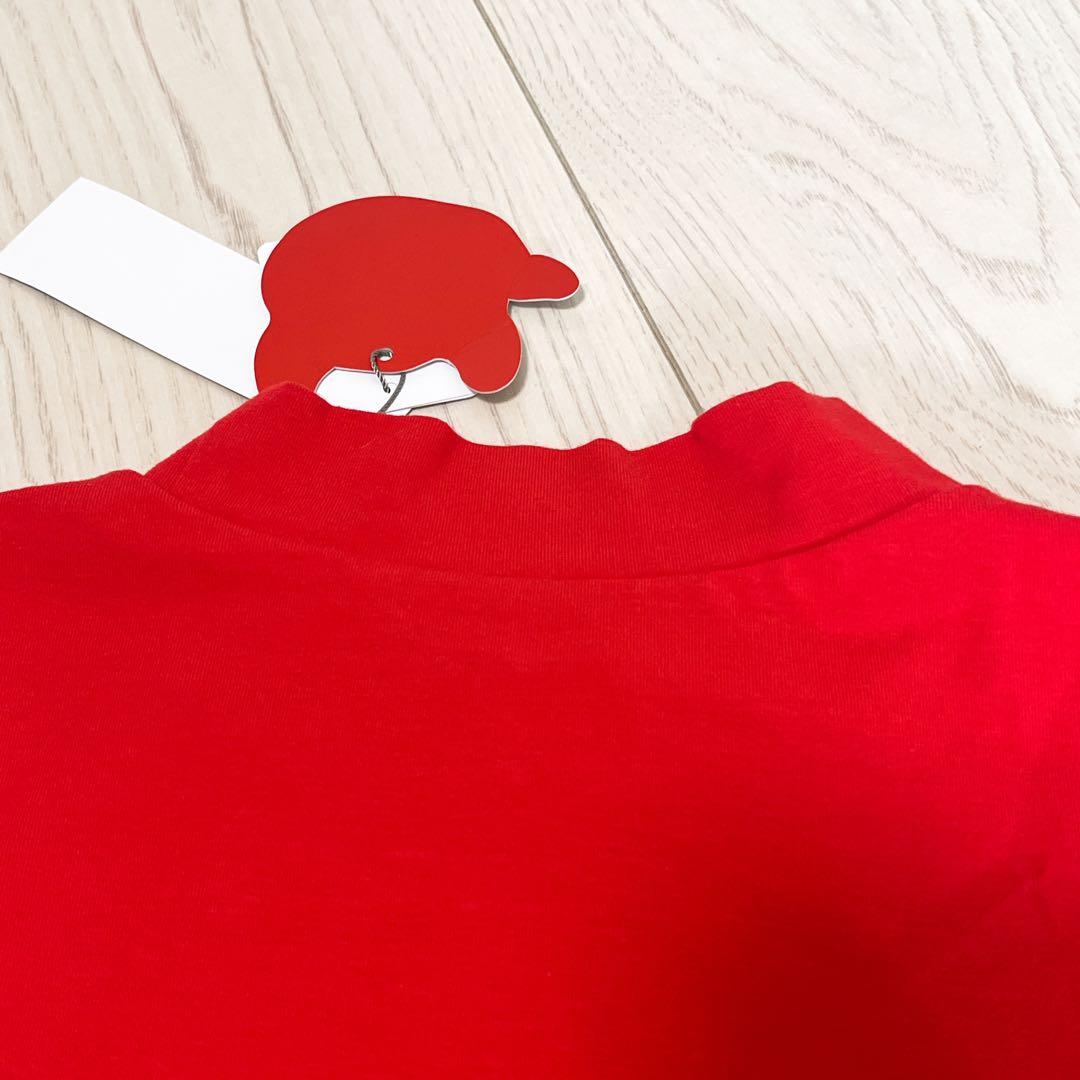 ☆未使用タグ付き☆ WAAC 半袖ネックシャツ 赤　ゴルフ　L