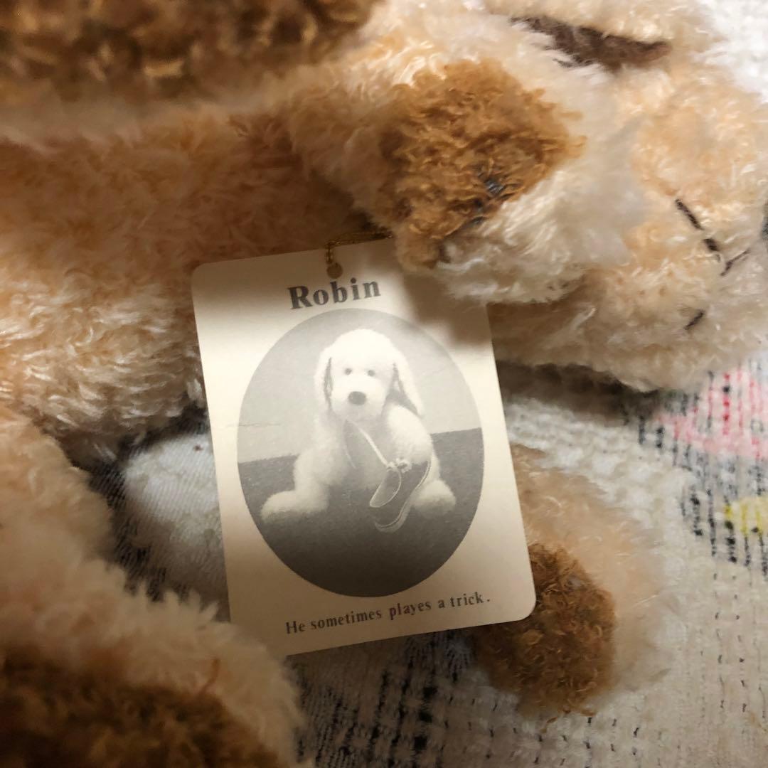 ファースト　Robin ロビン　犬　ぬいぐるみ　紙タグ付き　中古品
