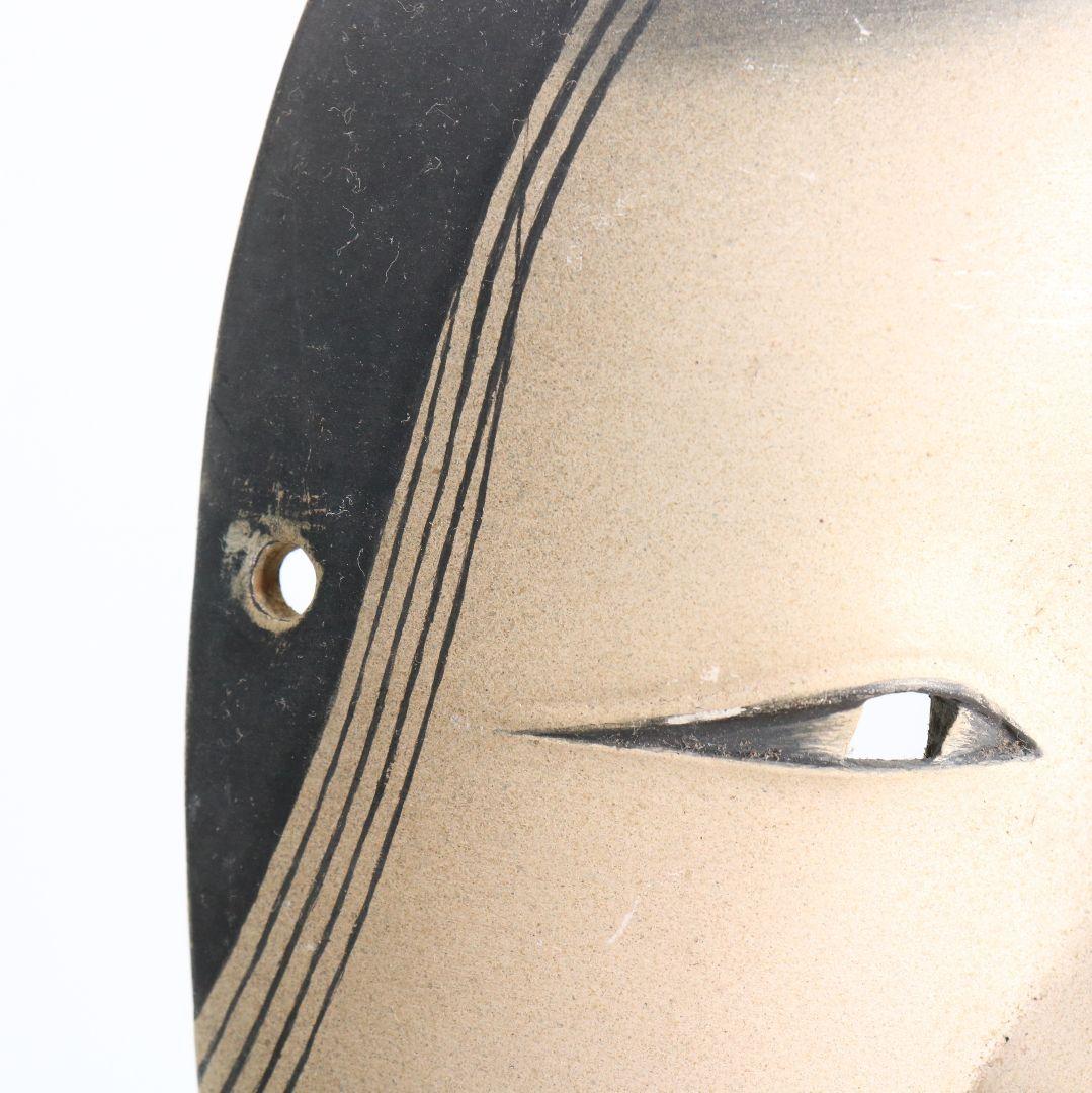 在銘 能面 小面 彩色木彫　AC1018