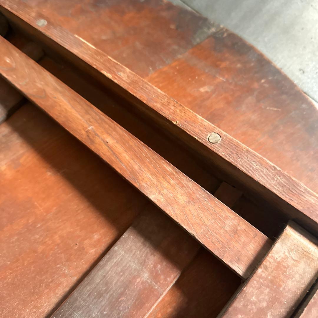 瞬間的お値下げ‼️ちゃぶ台　ラウンド木製テーブル