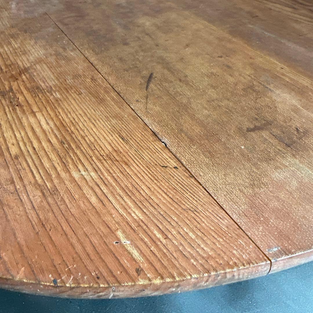 瞬間的お値下げ‼️ちゃぶ台　ラウンド木製テーブル