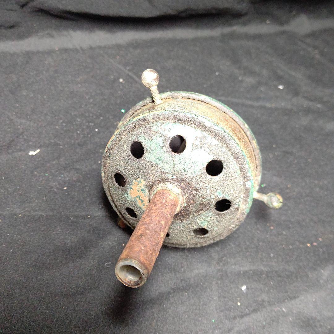 昭和レトロ 乳白と緑のガラスランプシェード 約33cm