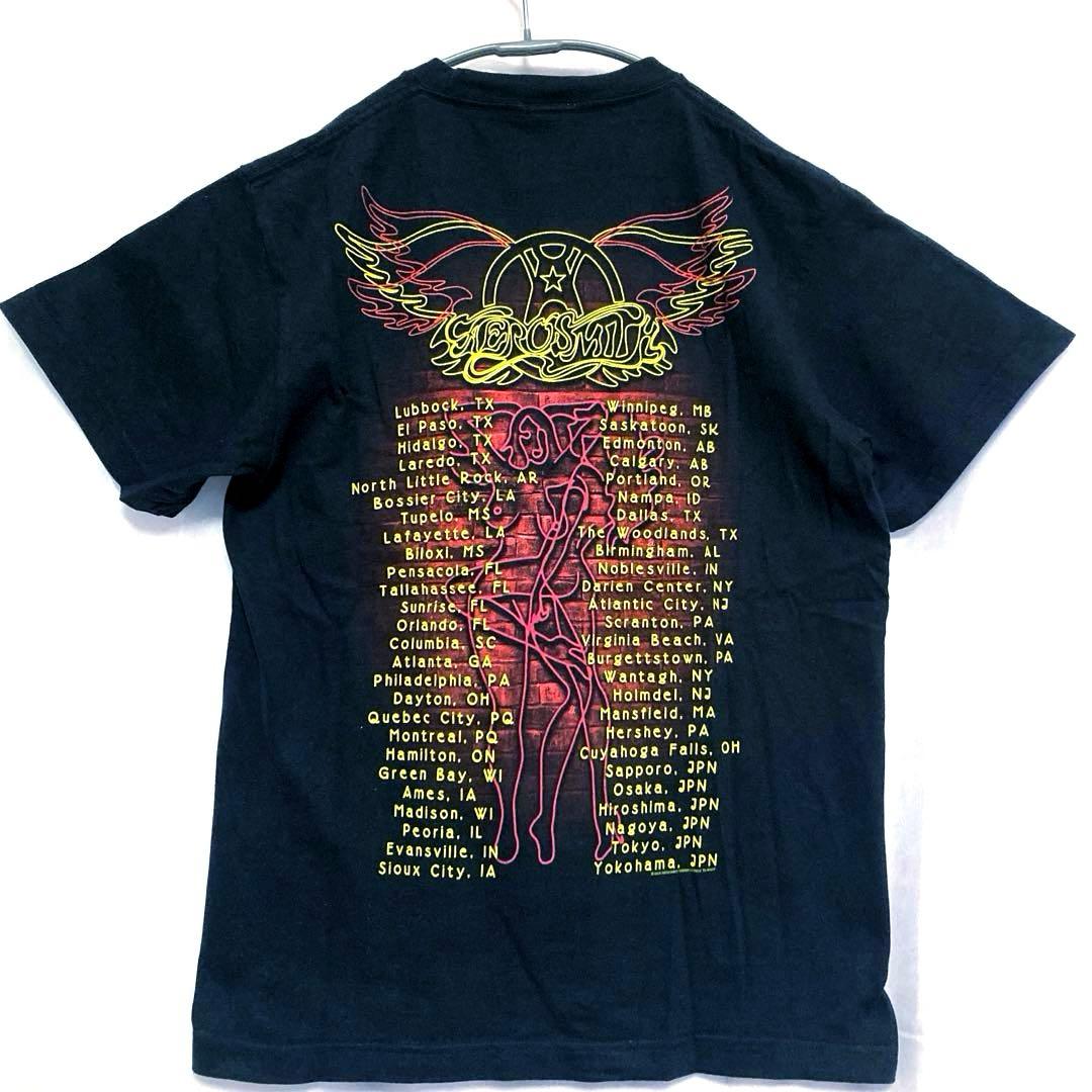 00s ビンテージ エアロスミス 黒 Tシャツ M