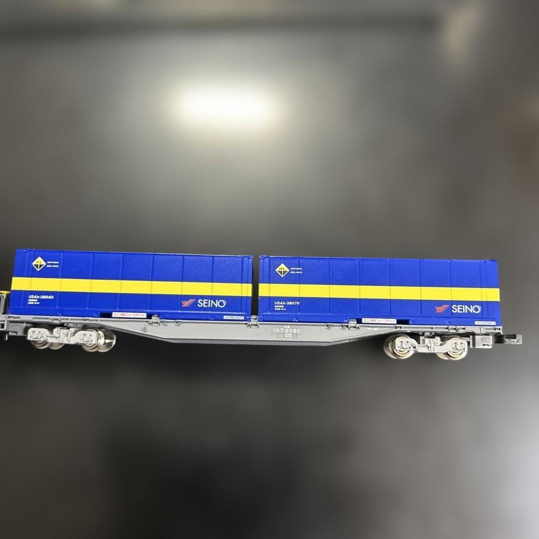 TOMIX コキ107 5両＋ 朗堂 Dラインコンテナ2個、ランテックコンテナ