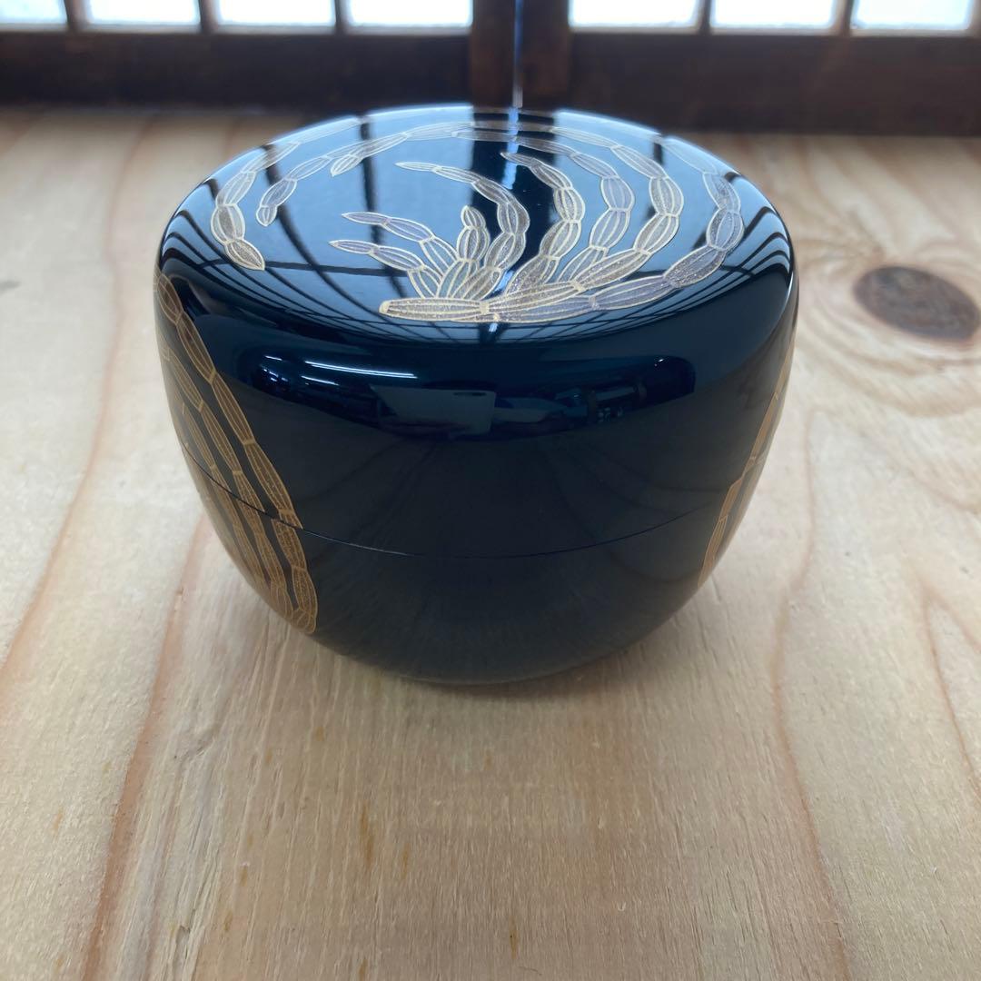 茶道具　木賊丸蒔絵平棗　川瀬表完　造　　葆光斎書付　共箱　S31HN