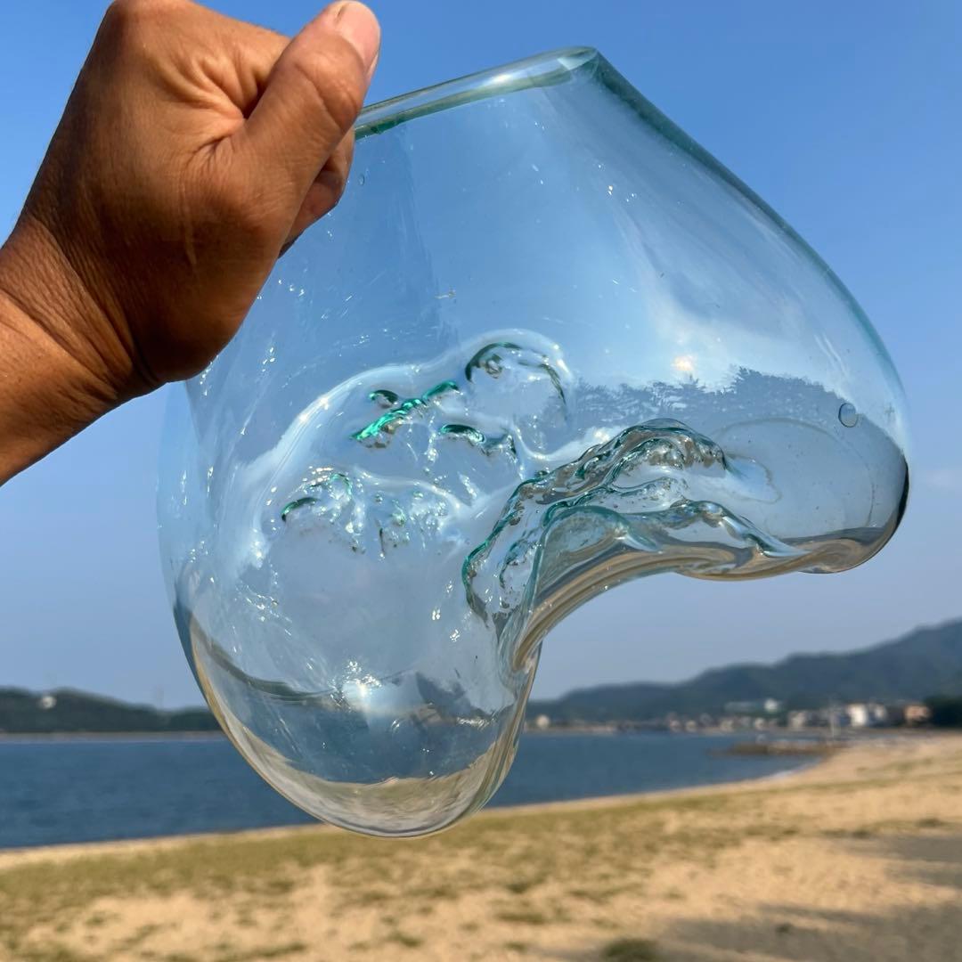 流木ガラスオブジェ特大H 花瓶 金魚鉢 テラリウム フラワーポット 水槽 アート