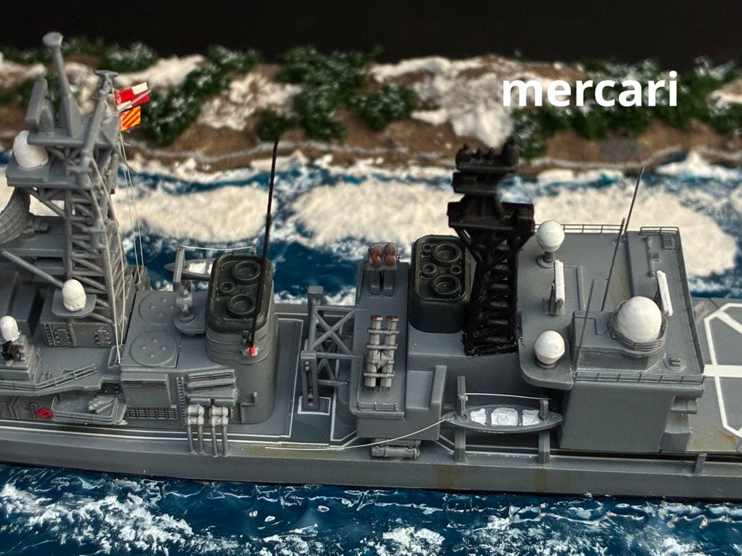 1／700 海上自衛隊練習艦あさぎり型 TV-3516 洋上ジオラマ仕上