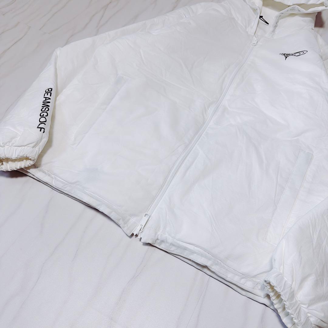 《美品》ビームスゴルフ リバーシブルジャケット 中綿 3way ホワイト XL