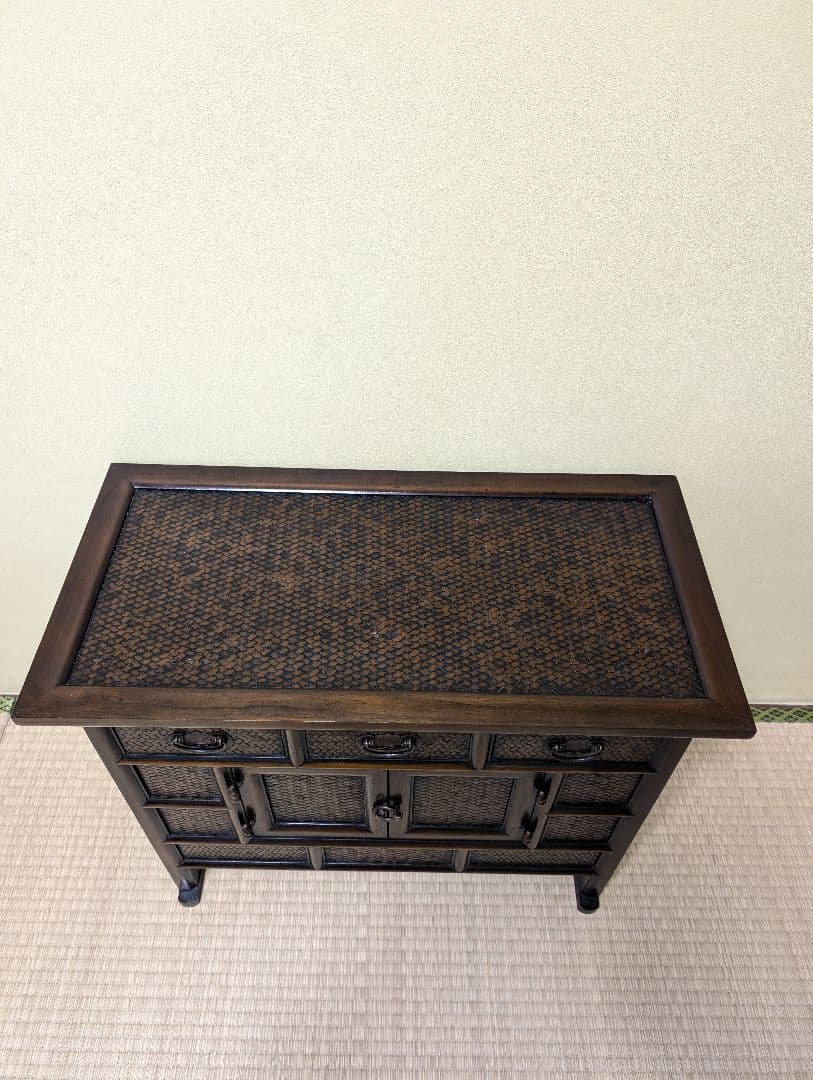送料込み　アンティークキャビネット　家具 時代　箪笥 収納家具 箪笥 タンス