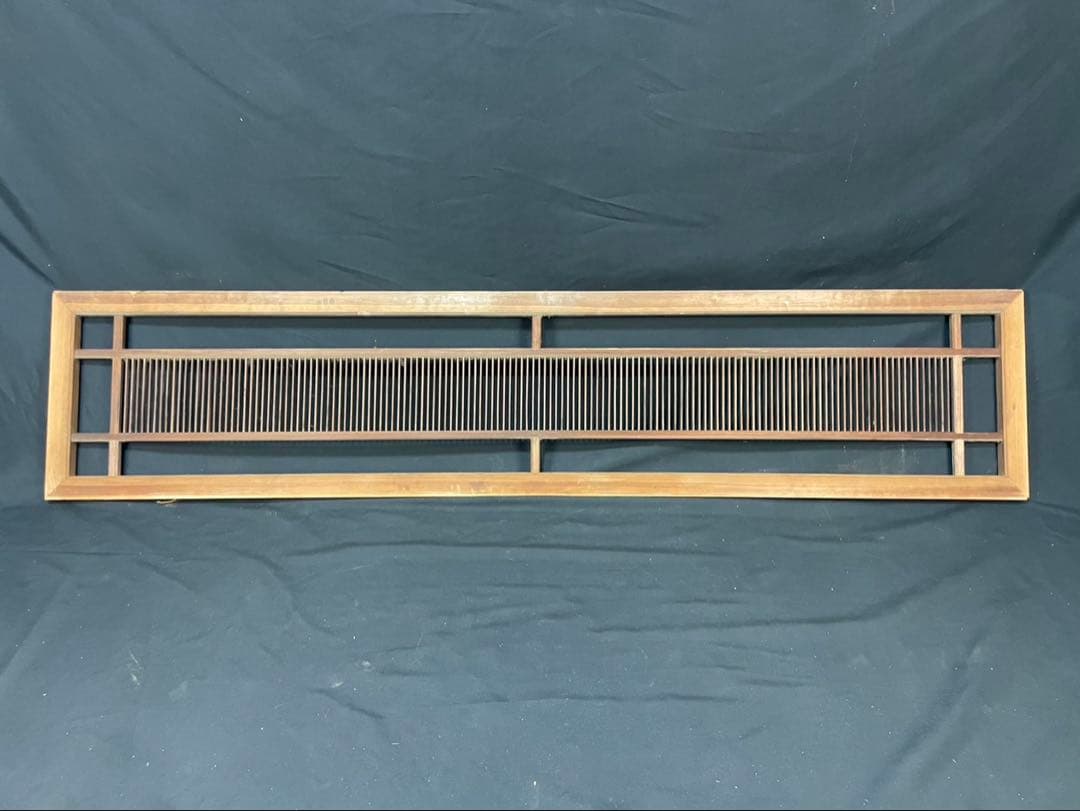 古民家 組子細工 木製欄間 横×縦×厚み 約172.5×37×3cm建具 DIY