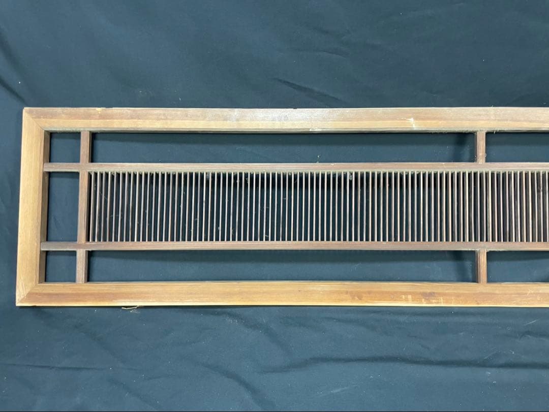 古民家 組子細工 木製欄間 横×縦×厚み 約172.5×37×3cm建具 DIY