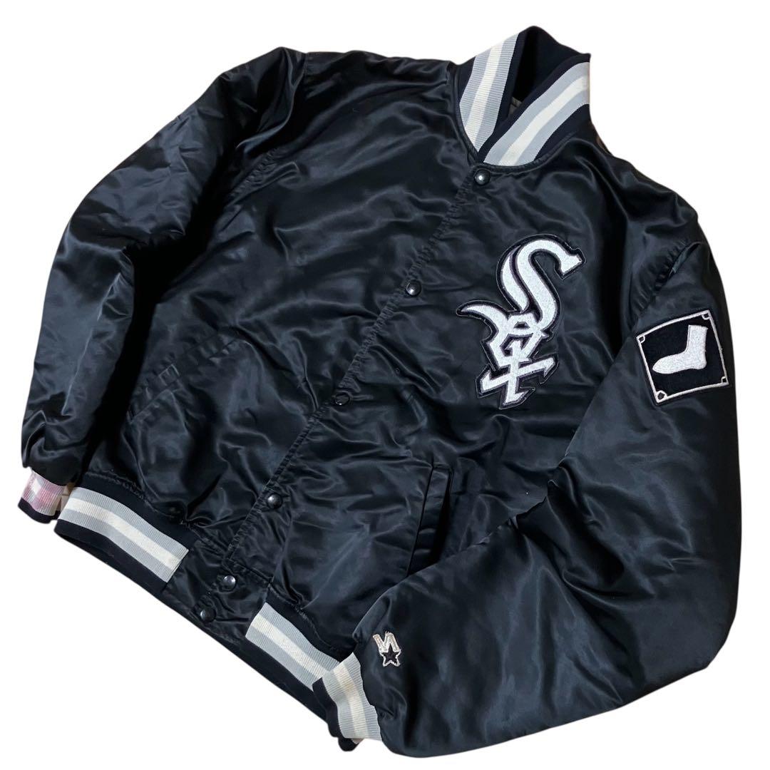 80s STARTER USA製MLB ホワイトソックス スタジャン ジャケット