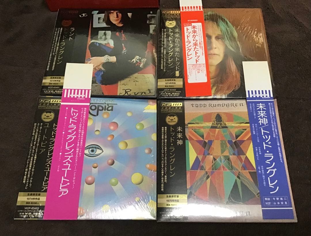 紙ジャケット用特典箱・帯8CD トッド・ラングレン／ユートピア UTOPEA