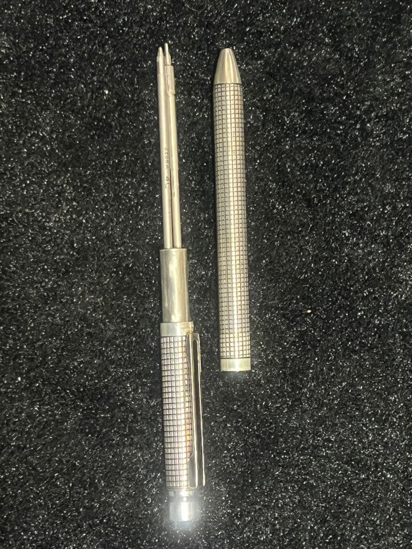 ZEBRA SHARBO ゼブラ シャーボ スターリングシルバー1 格子柄 美品