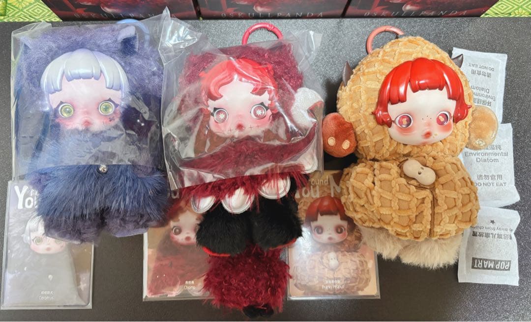 POPMART SKULLPANDA 3種 スカルパンダ ぬいぐるみ