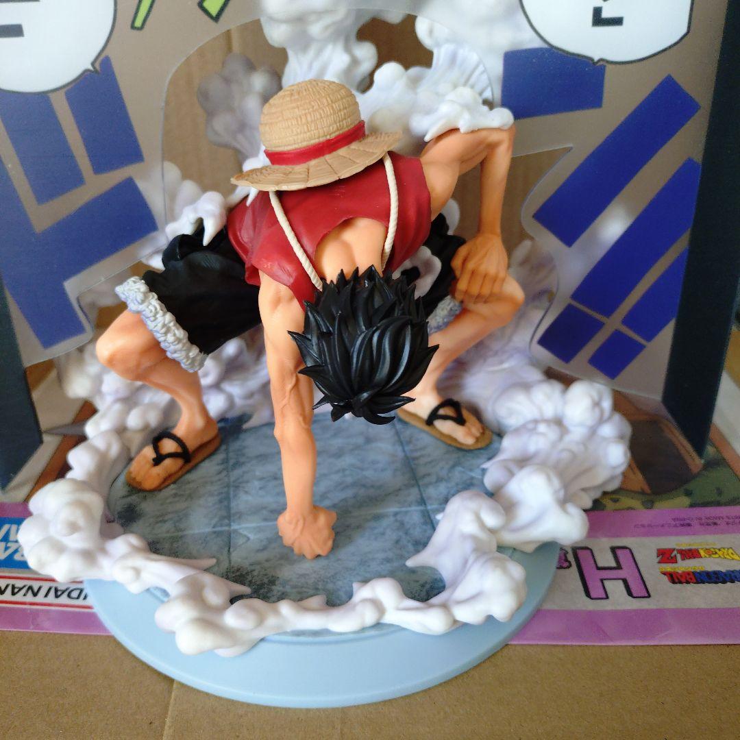 一番くじ　ワンピース　B賞ルフィ　ギア2背景パネル付 MASTERRISE