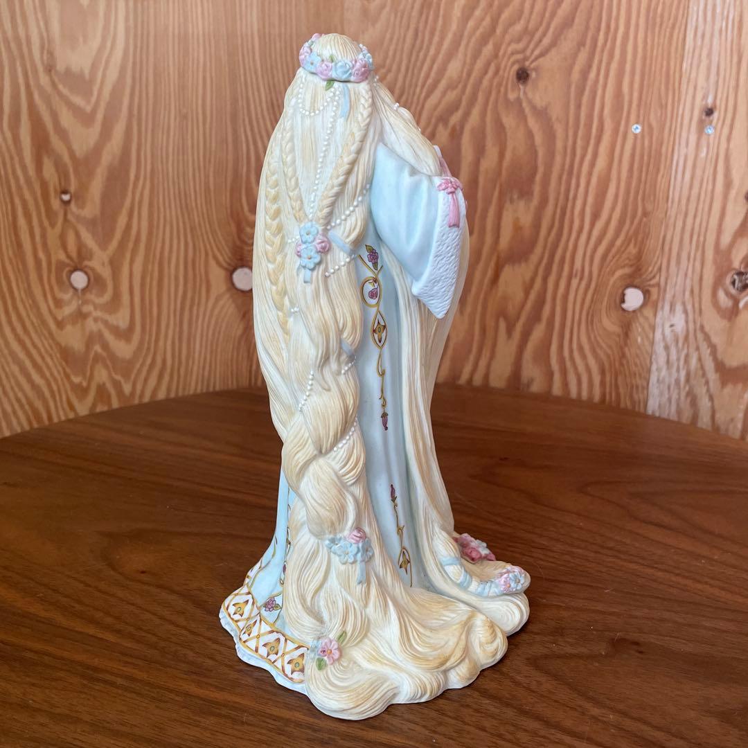 Lenox ラプンツェル　美しい陶器製女性像 花飾り　長い髪　日本製　レノックス