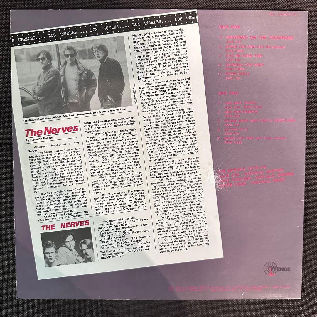 洋楽 The Nerves Jack Lee, Paul Collins, LP