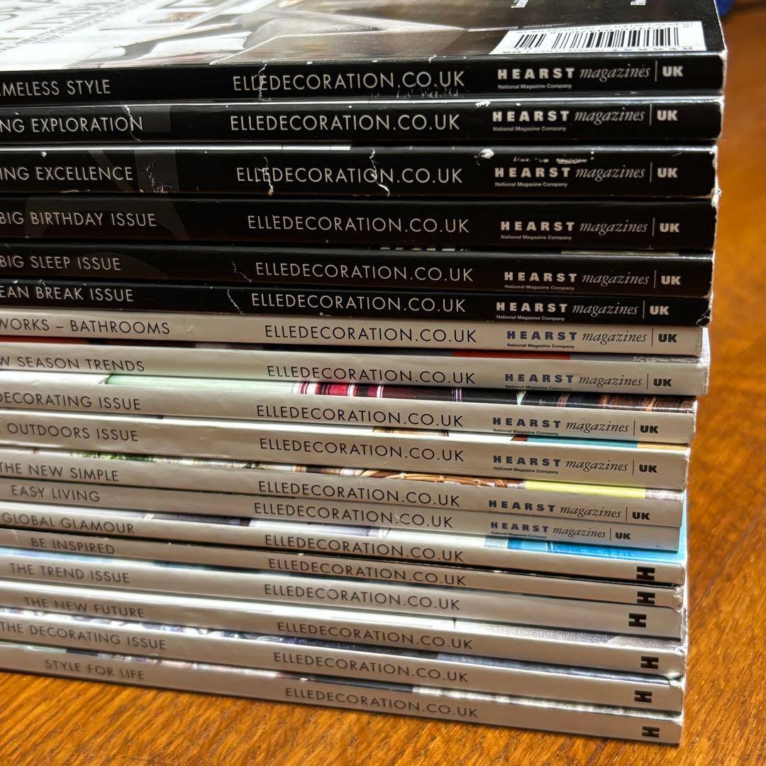 希少【18冊セット】ELLE DECORATIONイギリス版（UK版）エル・デコ